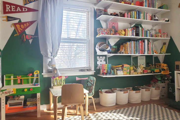 Wall shelves for boys room on sale